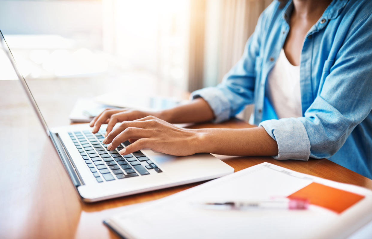 Woman with laptop