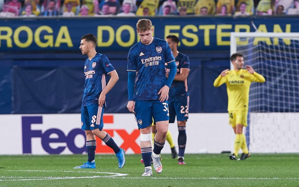 Emile Smith Rowe struggled as a false nine against Villarreal - Europa Press 