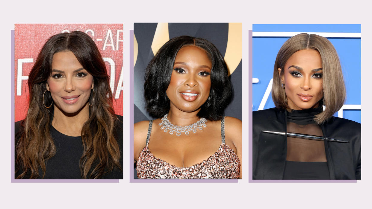  Collage of Eva Longoria, Jennifer Hudson and Ciara. 