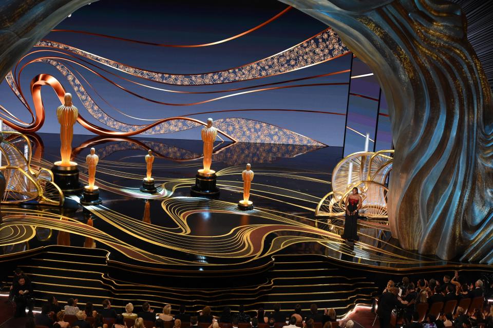 The internet has likened the Oscars stage to a “giant vagina”. Interesting. Source: Getty