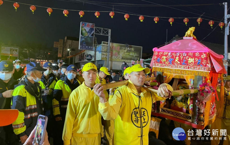 西螺警分局預估今年白沙屯媽祖鑾轎將於3月21日15時許進入分局轄區。(資料照片／警方提供)