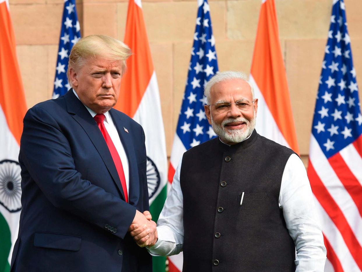 Donald Trump and Narendra Modi: Prakash Singh/AFP/Getty