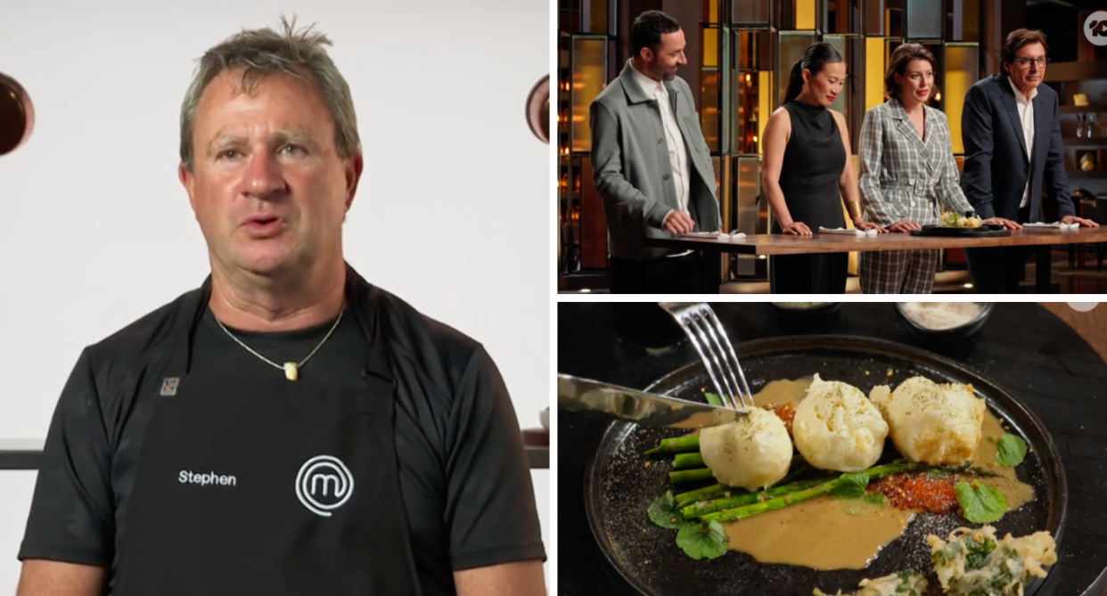 Steve's tempura eggs failed to impress the judges, resulting in his elimination. Credit: Channel Ten