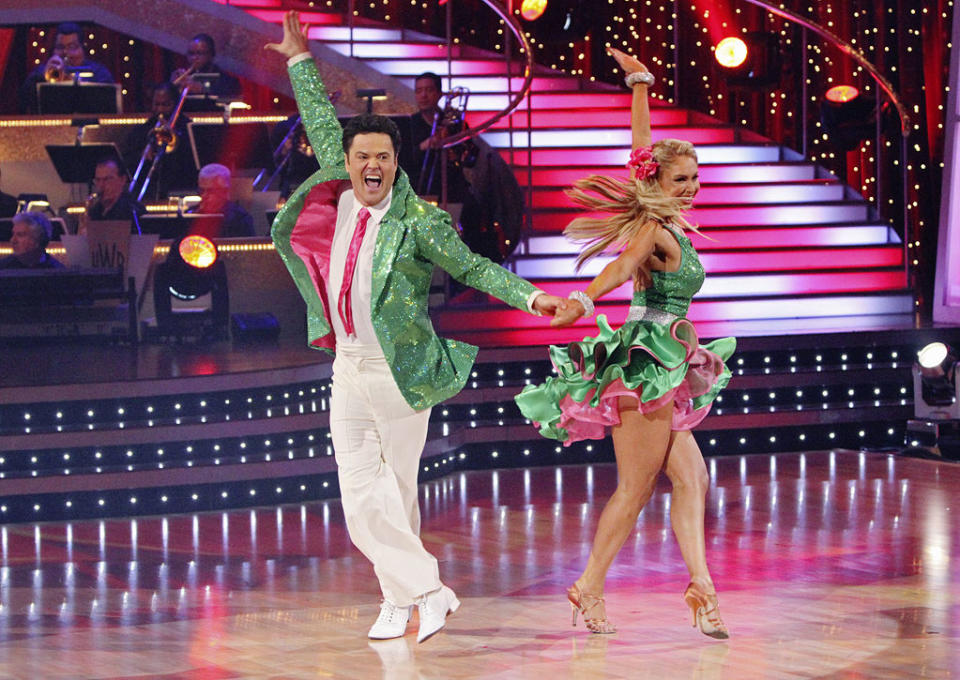 Kym Johnson and Donny Osmond perform on "Dancing with the Stars."