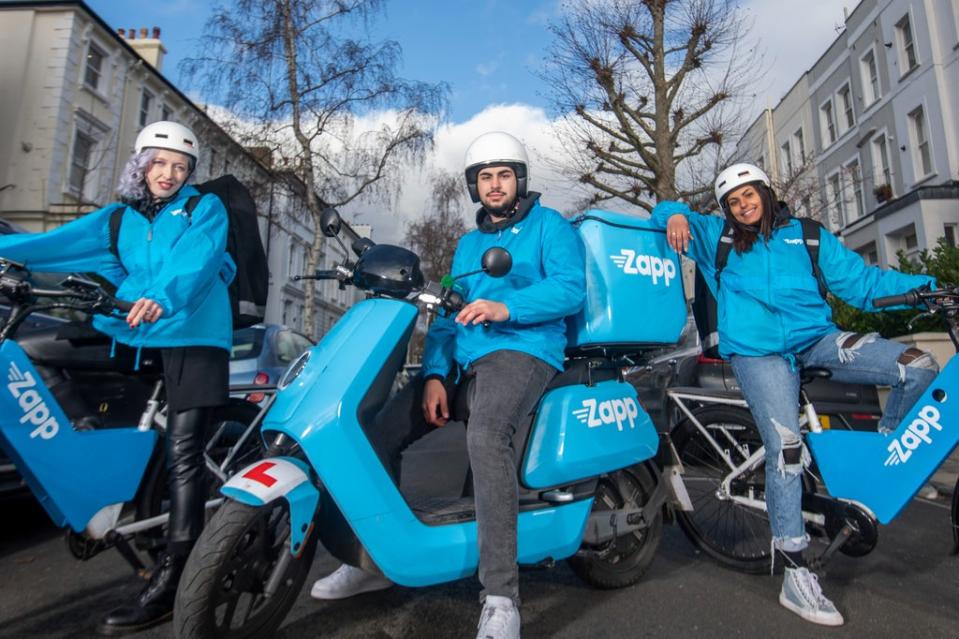 Zapp delivery drivers in London (Paul Grover)