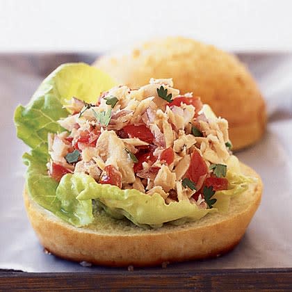 Tuna Tortas with Pico de Gallo