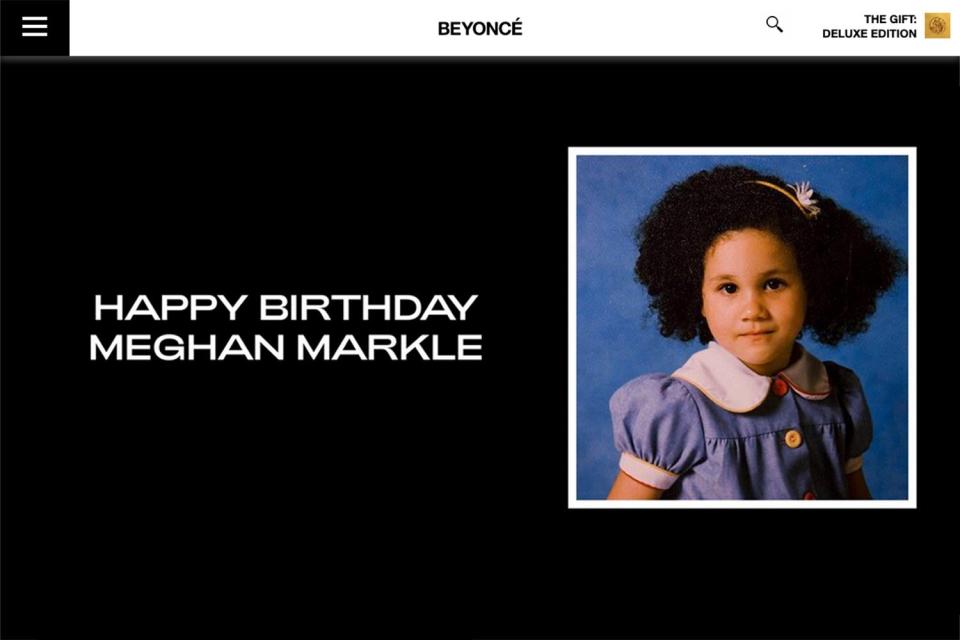 Beyonce wishes meghan markle happy birthday