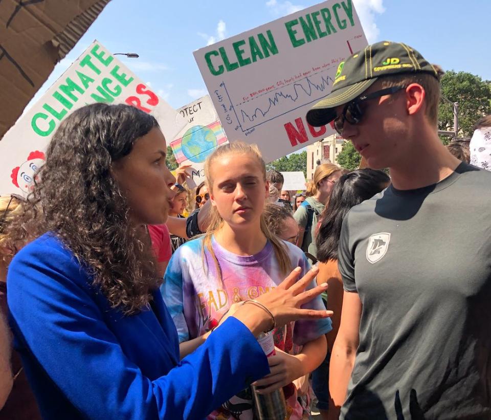 Ohio congressional candidate Morgan Harper at a rally  (Photo: Morgan Harper )