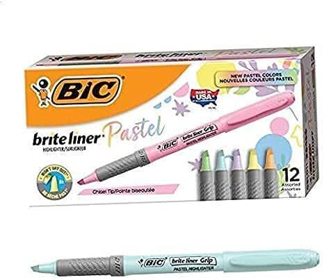 bic pastel highlighters