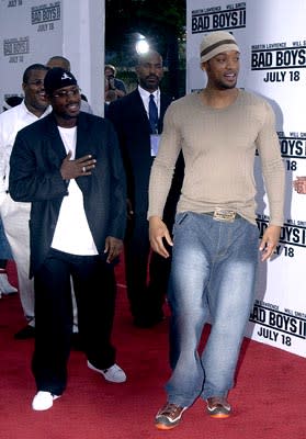 Martin Lawrence and Will Smith at the LA premiere of Columbia's Bad Boys II