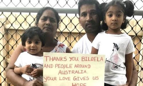 Tamil family Biloela family of four, Priya, husband Nade and their two children