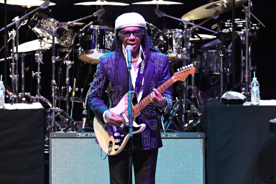 Nile Rodgers & Chic performing in New York City in September 2022 (Getty Images)