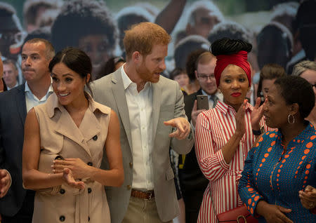 Britain's Prince Harry and Meghan, the Duchess of Sussex, visit the Nelson Mandela Centenary Exhibition at Southbank Centre's Queen Elizabeth Hall in London, Britain, July 17, 2018. Arthur Edwards/Pool via REUTERS