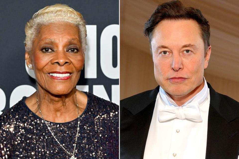 <p>Lester Cohen/Getty; Kevin Mazur/MG22/Getty</p> Dionne Warwick; Elon Musk