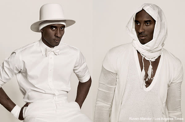 From the Hardwood to the Runway? Kobe Puts on His Modeling Shoesand an  All-White Outfit - ESPN - SportsCenter.com- ESPN