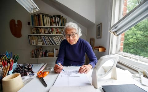 Judith Kerr at home in London, June 2018 - Credit: Getty/AFP