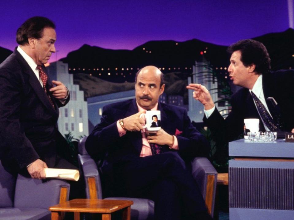 Left to right: Rip Torn, Jeffrey Tambor and Garry Shandling in ‘The Larry Sanders Show’ (HBO)