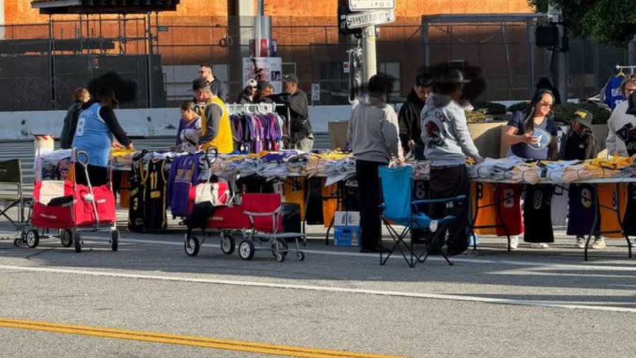 $140K in fake Lakers apparel seized in downtown L.A.