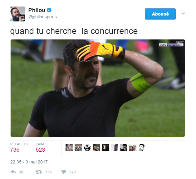 <p>Buffon peut la chercher longtemps… </p>