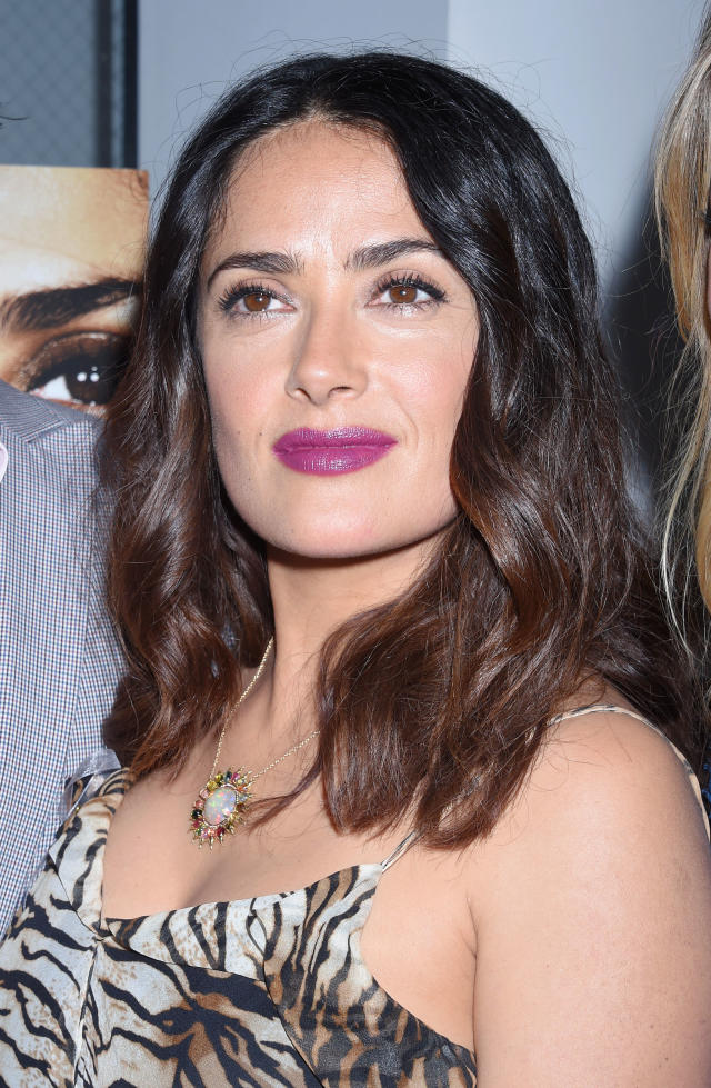 Salma Hayek shared a sun-kissed photo in a swimsuit on social media. (Photo: Jeffrey Mayer/WireImage)