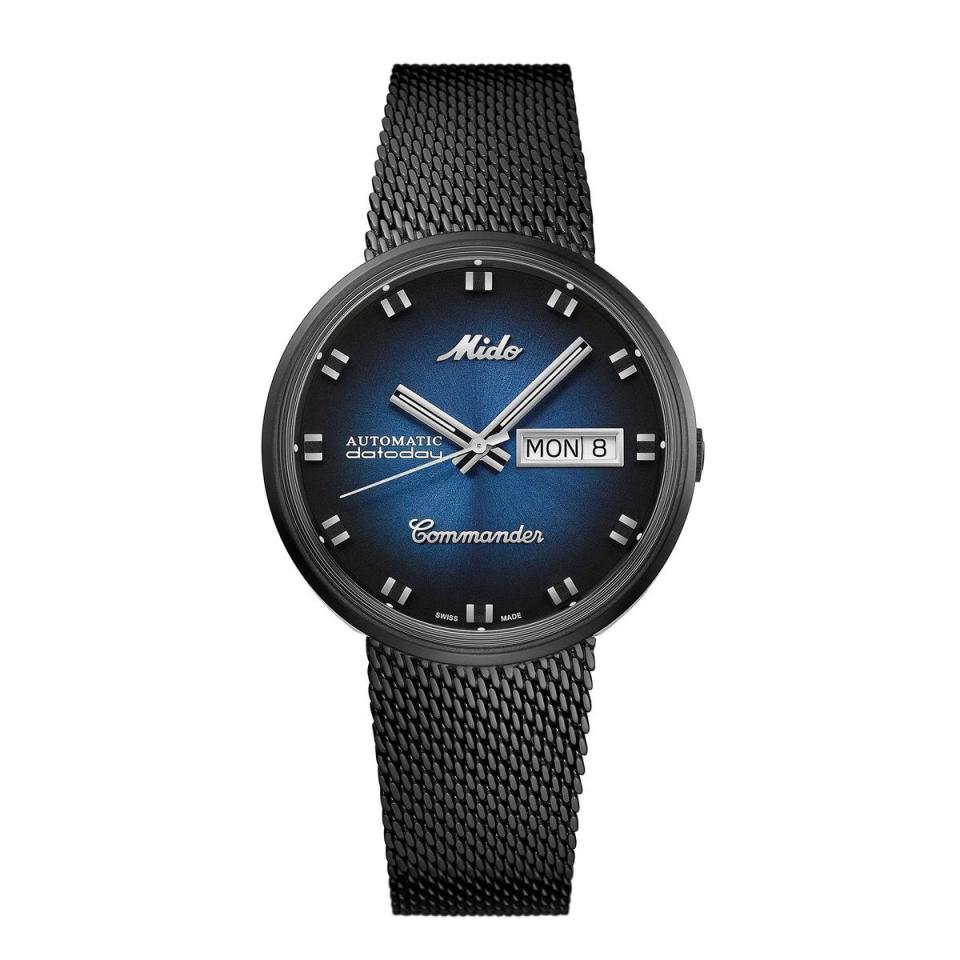 Commander Shade香榭系列光影腕錶，37mm黑色PVD不鏽鋼錶殼，裝載Caliber 80上鏈機芯，定價NT$29,500。