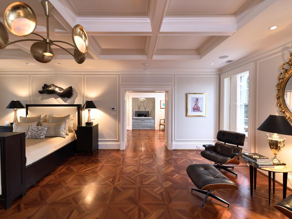 Master bedroom of Jackie Kennedy's former home in Georgetown, Washington D.C.