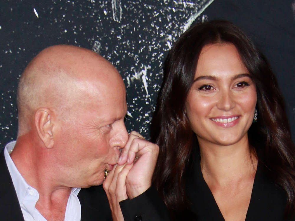 Bruce Willis und seine Frau Emma Heming-Willis im Jahr 2019. (Bild: imago/MediaPunch)