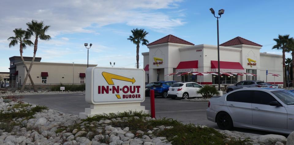 In-N-Out Burger officials are hoping that a proposed expansion project eases traffic congestion as customers drive onto the restaurant property on Bear Valley Road in Hesperia.