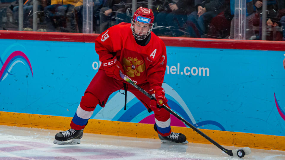 Could a team like the Ducks or Blue Jackets take a gamble and select Michkov higher than expected at the 2023 NHL Draft? (Getty)