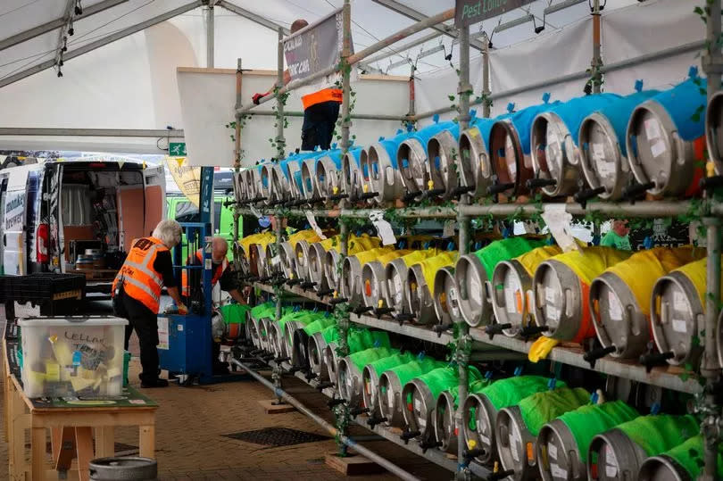 Preparations for the 2023 Robin Hood Beer and Cider Festival