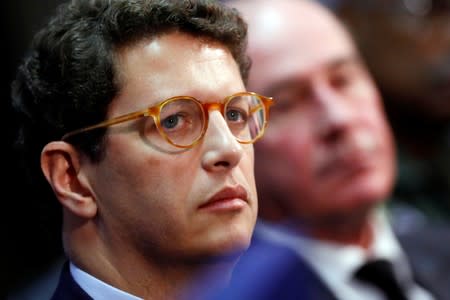 Brazil's Environment Minister Ricardo Salles and Brazil's Defence Minister Fernando Azevedo e Silva attend a news conference in Brasilia