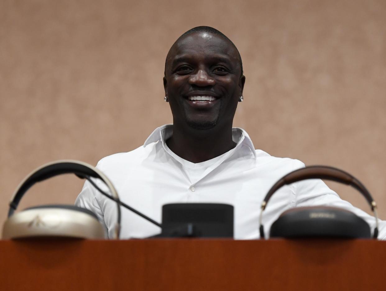 Rapper Akon unveils plans to create a futuristic city in Senegal centred around his own cryptocurrency: Credit: Ethan Miller/Getty Images