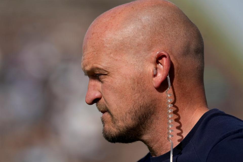 Scotland head coach Gregor Townsend pictured before the second Test victory over Argentina (Natacha Pisarenko/AP) (AP)