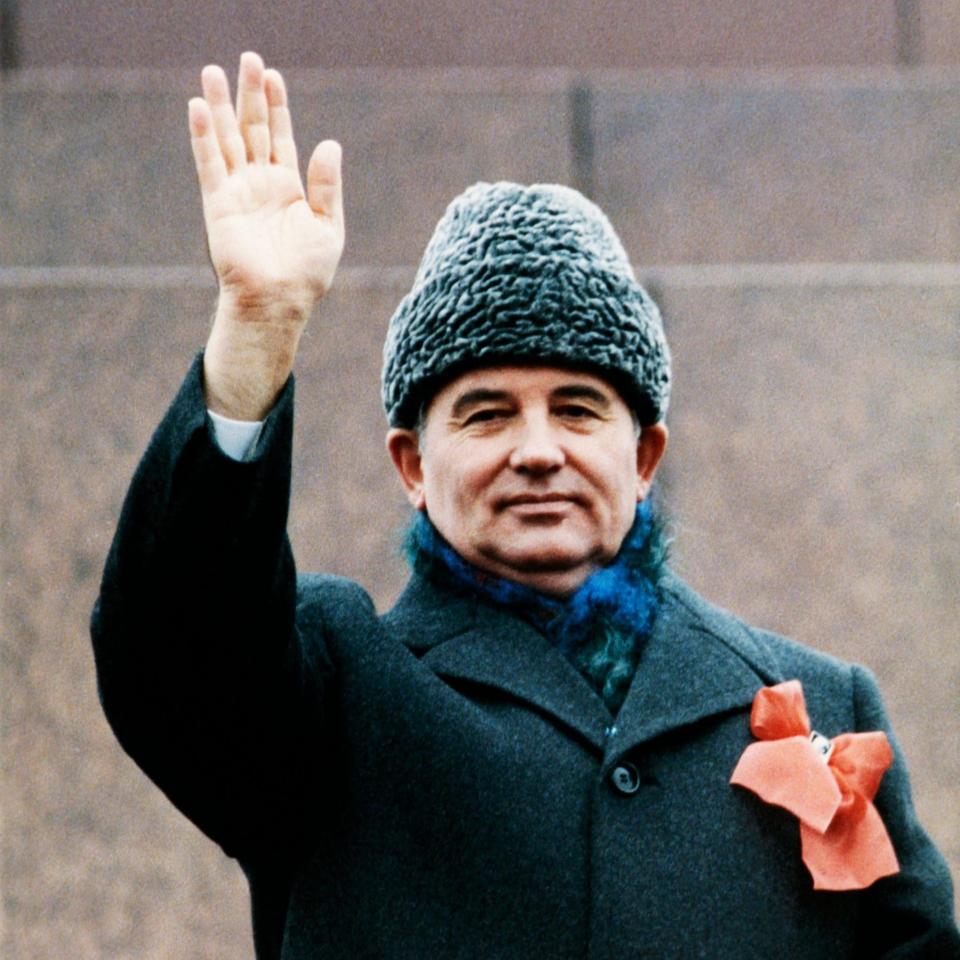 Gorbachev April 17, 1986, in Berlin - AFP
