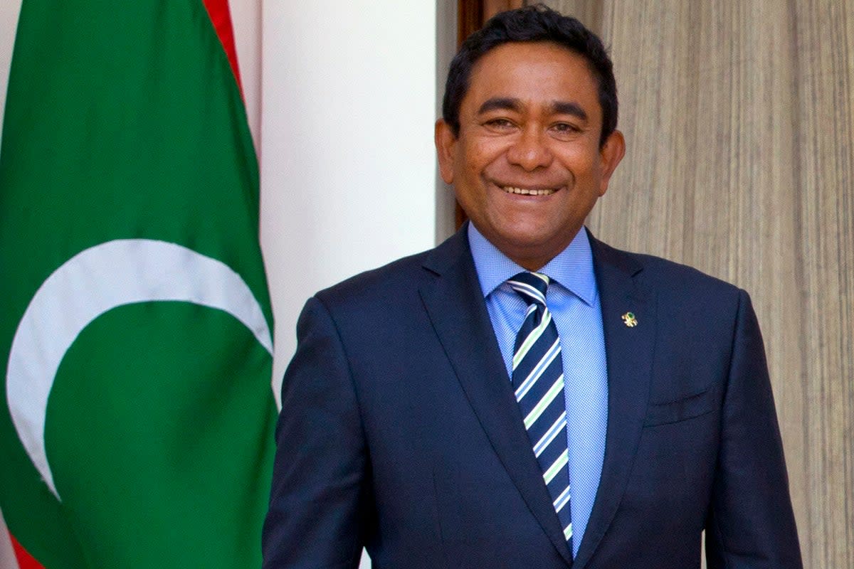 Former Maldives president Abdulla Yameen (AP)