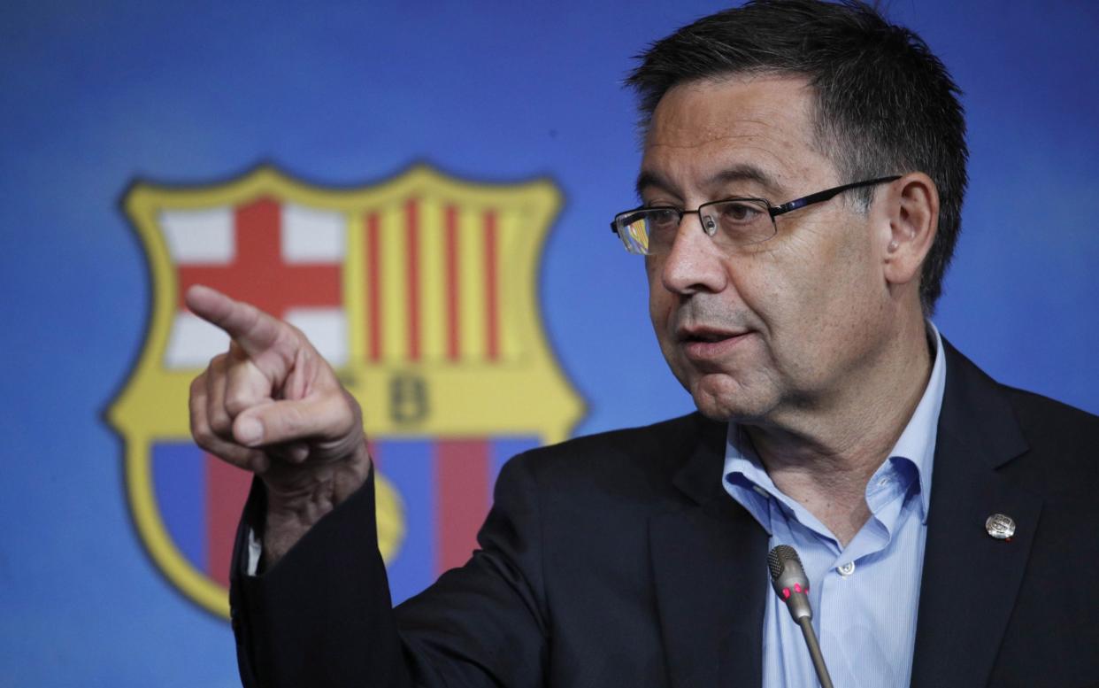 Barcelona president Josep Maria Bartomeu - SHUTTERSTOCK