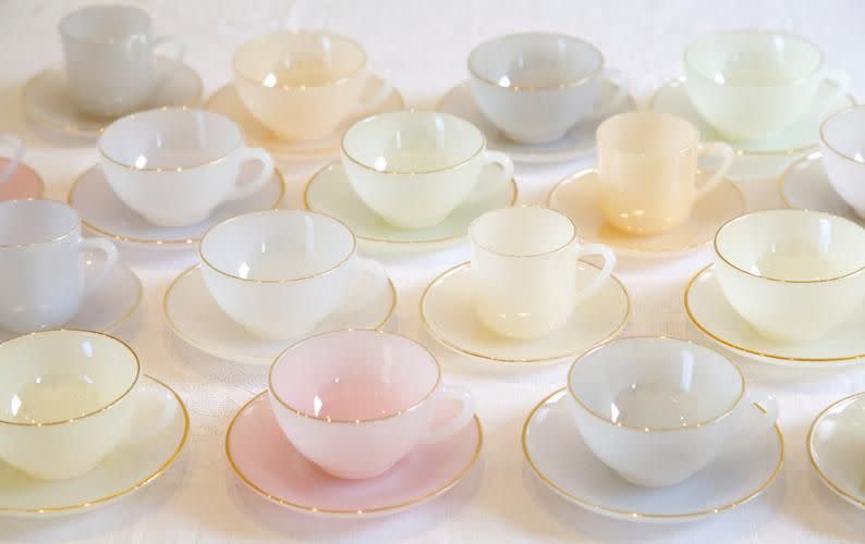 Arcopal France Tea Cups and Saucers