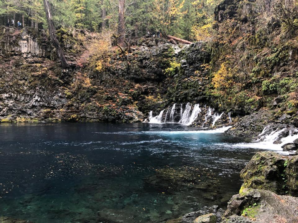 The trail to Tamolitch Blue Pool.