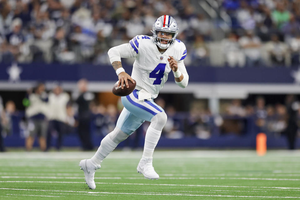 Dak Prescott #4 Dallas Cowboys. (Photo by Matthew Pearce/Icon Sportswire via Getty Images)