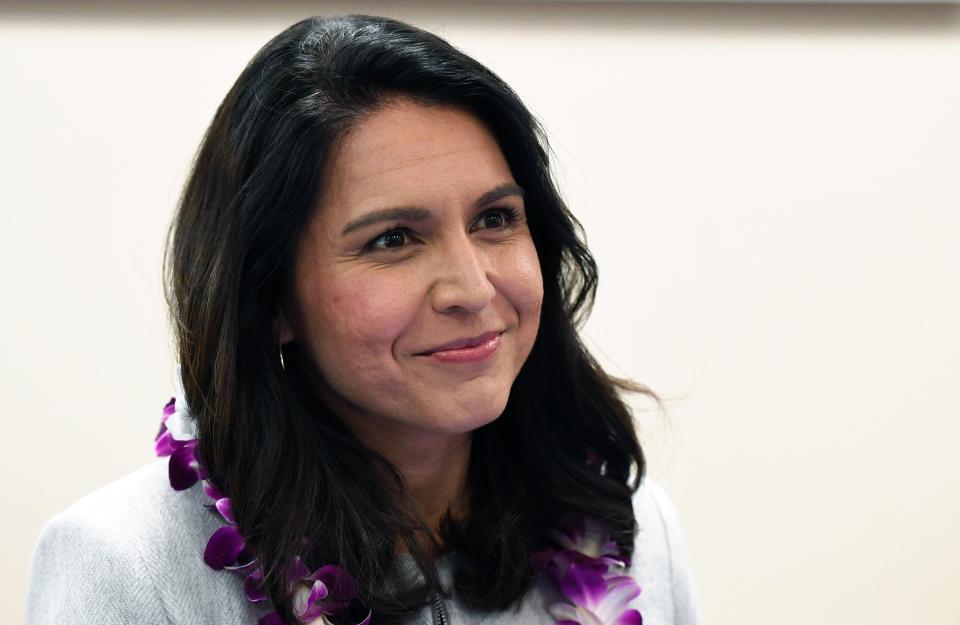 LAS VEGAS, NEVADA - MARCH 18:  U.S. Rep. Tulsi Gabbard (D-HI) attends a meet-and-greet at United Way of Southern Nevada on March 18, 2019 in Las Vegas, Nevada. Gabbard is campaigning for the 2020 Democratic nomination for president.  (Photo by Ethan Miller/Getty Images)