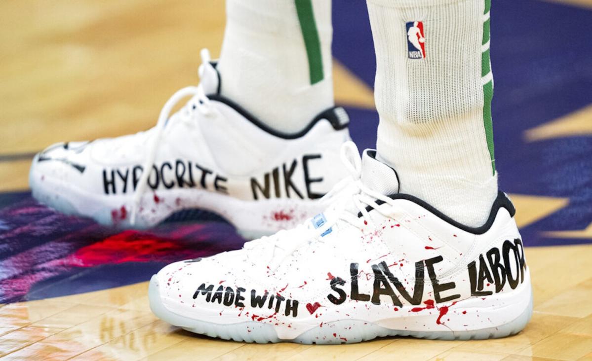 Boston Celtics 2021 Game Worn Nike Air Jordan 35 Sneakers