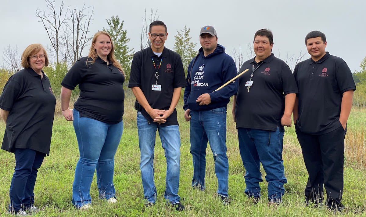 Officials from Mille Lacs Corporate Ventures host a ground breaking for Red Willow Estates in Onamia, Minn. (Courtesy photo)