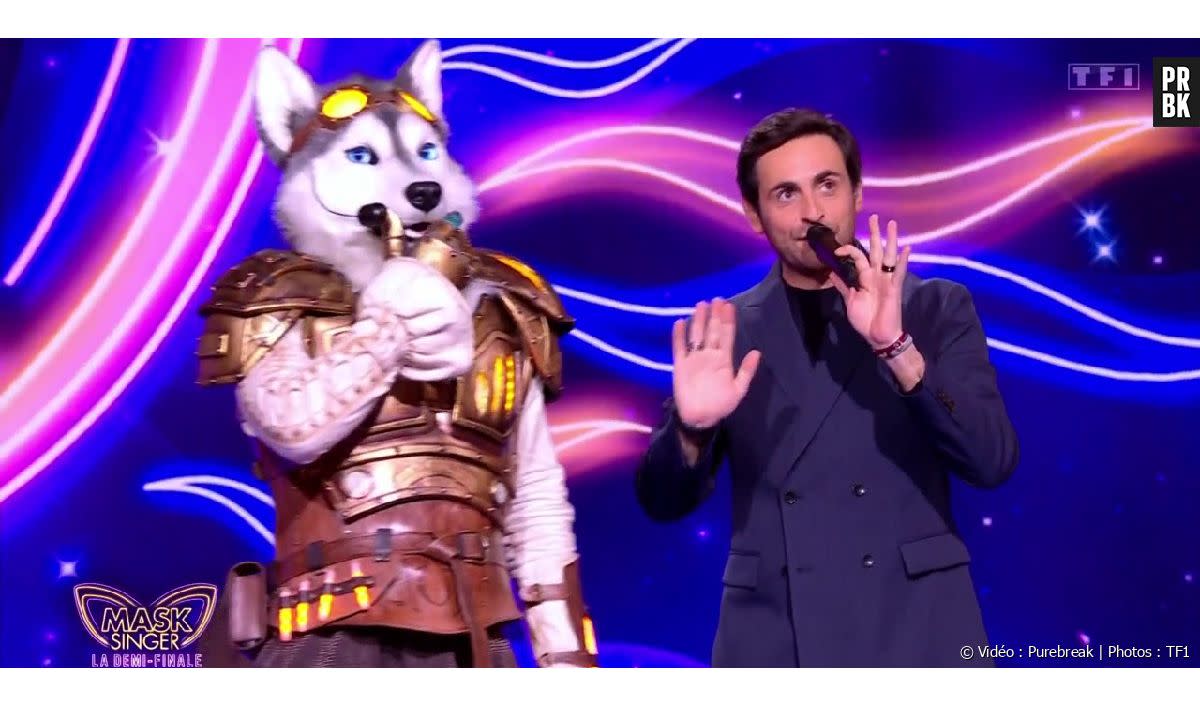 Camille Combal nous dévoile les coulisses de Mask Singer en interview. Qui se cache sous le Husky ? La star se serait grillée en interview. - Vidéo : Purebreak | Photos : TF1