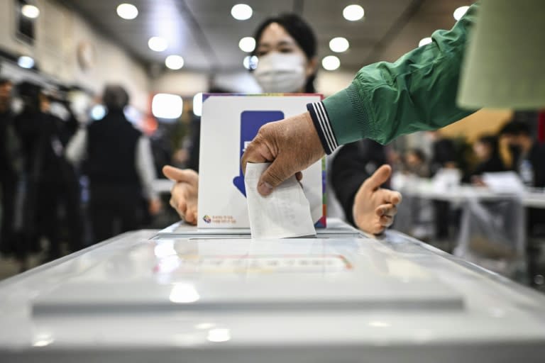 South Korean voters sent a loud and angry message to President Yoon Suk Yeol on Wednesday (ANTHONY WALLACE)