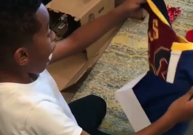 NBA teams didn’t unwrap new jerseys this Christmas, but a few fans did. (Instagram)