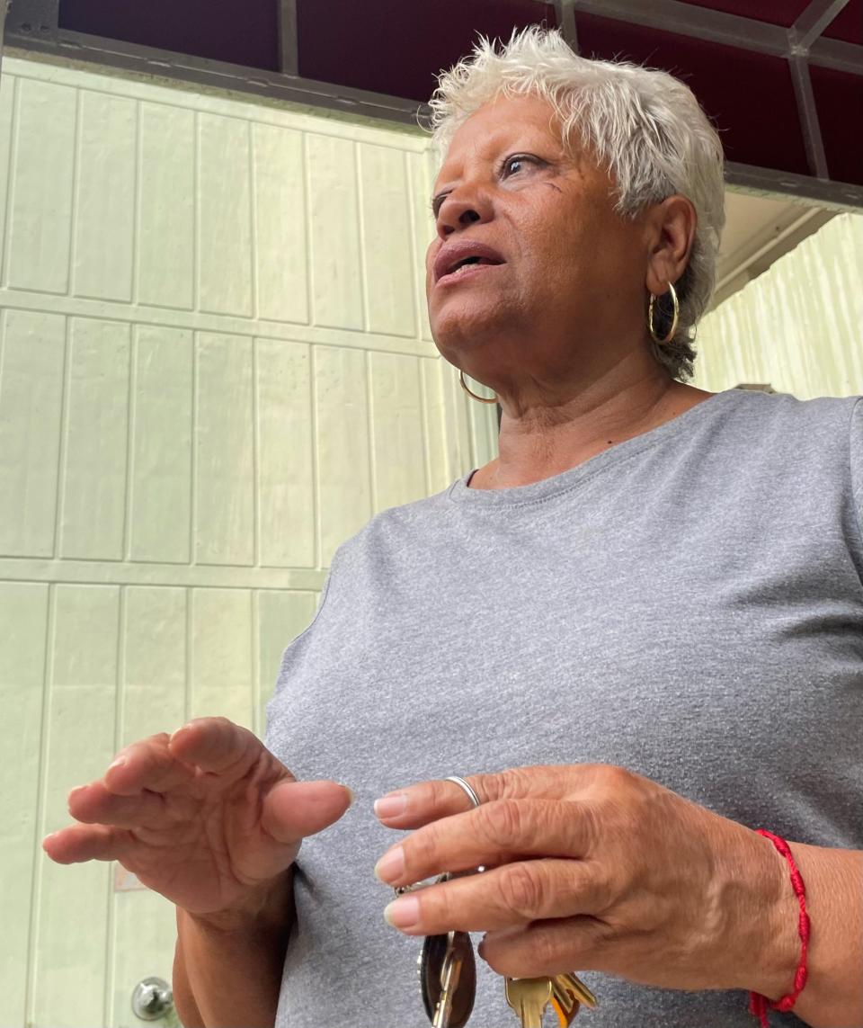 Royal Palm Tower resident Ana Baez isn't sure where she'll stay during Hurricane Ian, but she's pretty sure it won't be in her apartment building, which is directly across from the Caloosahatchee.