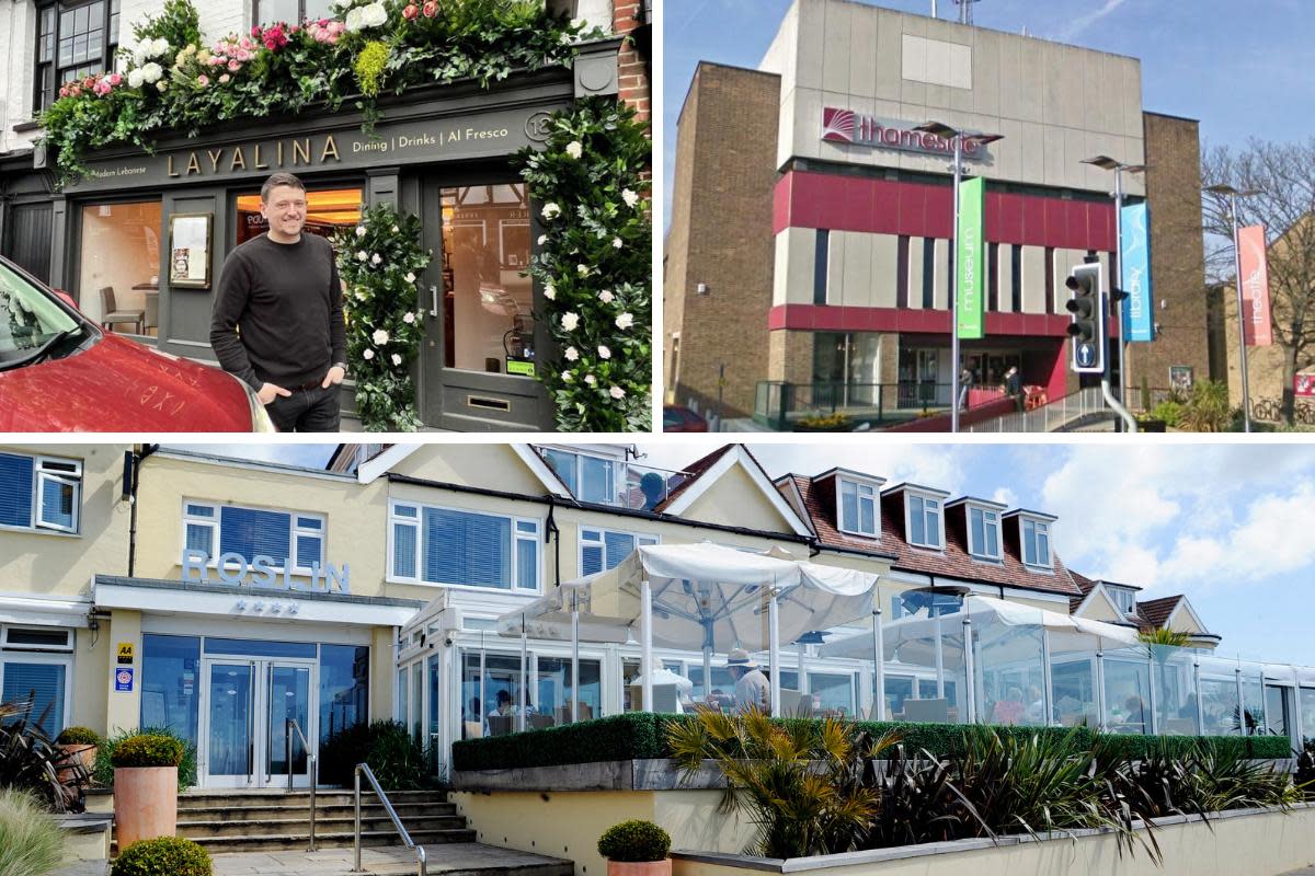 Some of the winners - Layalina, Thameside Theatre and Roslin Hotel <i>(Image: Layalina / File photos)</i>