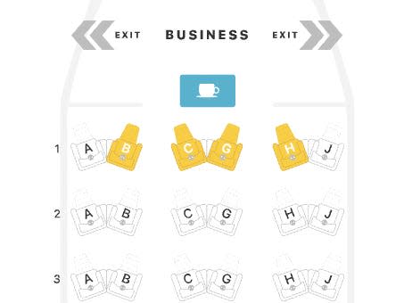 Hawaiian Airlines Airbus A330 cabin configuration