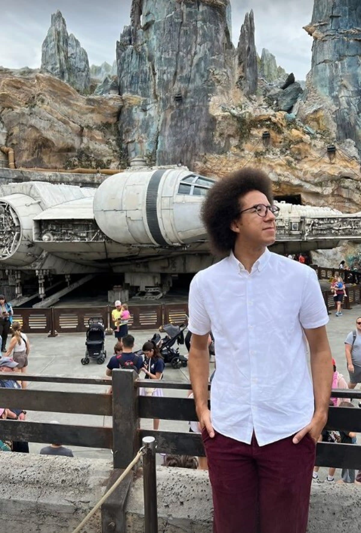 Calvin Robinson enjoying his Disney Florida holiday (@calvinrobinson/instagram)