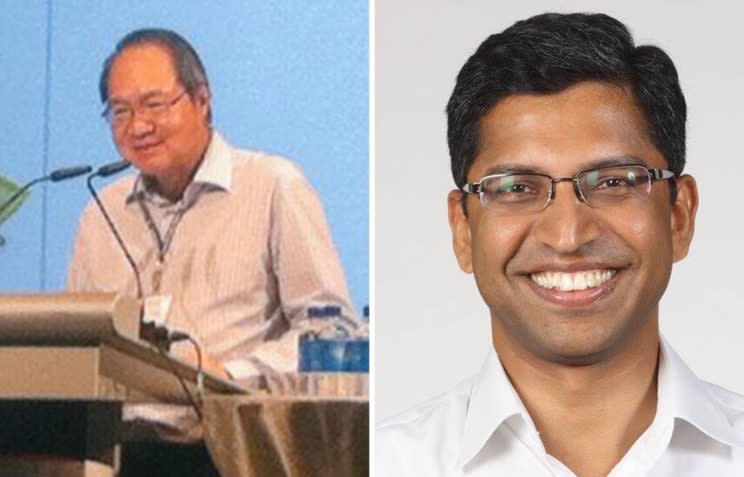 Attorney-General Lucien Wong (left) has recused himself from a review of the case. Deputy Attorney-General Hri Kumar Nair is leading the review. (Yahoo News Singapore file photos)